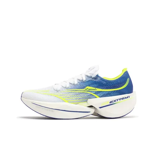 361° Flying Future Легкий Rebound Low Top Беговые кроссовки Мужские Белый Синий