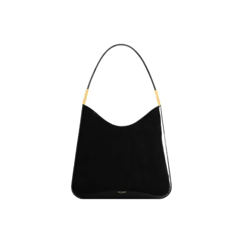 SAINT LAURENT Сумка-хобо из коровьей кожи сумка сумка через плечо женская черная