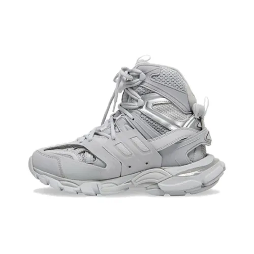Balenciaga Track Hike Толстая подошва Высокий топ Серебряный Мужской