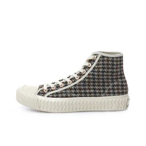 Excelsior High-Top Canvas Shoes British Brown Unisex Экскелсиор Высокие Кеды Canvas Британский Коричневый Унисекс