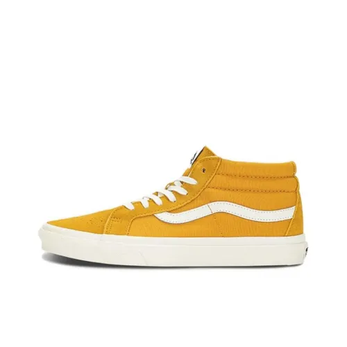 Vans SK8 MID Топ Скейтборд Кроссовки Унисекс Желтый