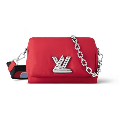 LOUIS VUITTON Twist Нейлоновая Сумка через плечо Маленькая Женская Красная