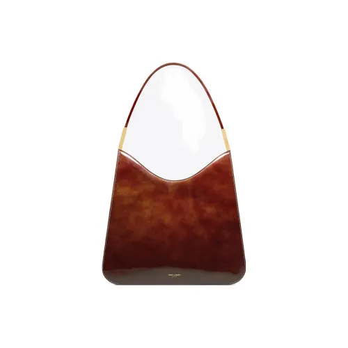 SAINT LAURENT Сумка-хобо из телячьей кожи сумка сумка через плечо женская темный кофейный цвет