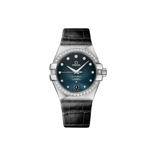 OMEGA Автоматический Механический Movement Женские Constellation Collection Часы 35 мм Синие