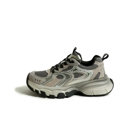 CENTRAL KITTY Высота Увеличивающий Легкий Низкий Топ Полированный Потертый Масло Подошва Кроссовки Женские