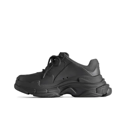Balenciaga Triple S Low Топ Повседневная обувь Женская Черная