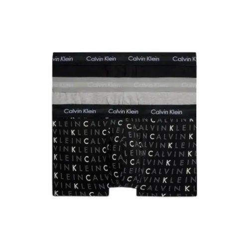 Calvin Klein 3 упаковки черных + черных + серых мужских боксеров