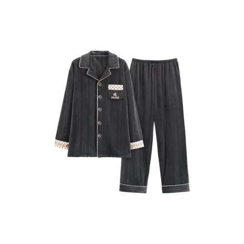 PBENO PD A81245 Черный Серый Мужской Пижамный Комплект