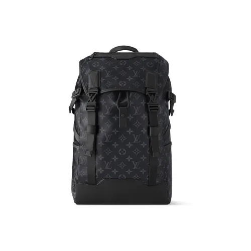 LOUIS VUITTON Холст и кожа отделка рюкзак мужской черный