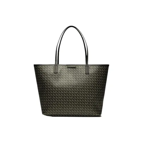 TORY BURCH Ever Ready Series Ткань Комбинированная Сумка Тоут Сумка Сумка для покупок Сумка Сумка через плечо Средняя Женская Черная