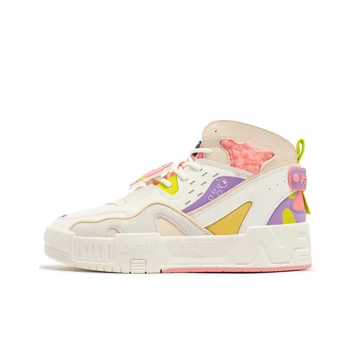 361° Термический Slip-resistant и устойчивый к истиранию Высокий топ Скейтборд Кроссовки Женские Белые