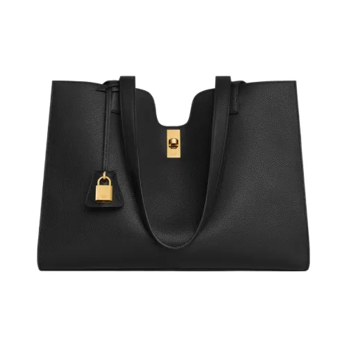 CELINE Cabas Мягкая сумка из крупнозернистой текстуры коровьей кожи сумка через плечо женская черная