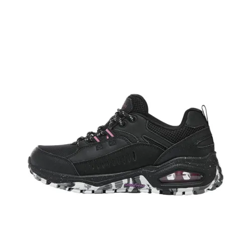 Skechers Uno Амортизация Износостойкие Низкие Кроссовки для Бега Женские Черные