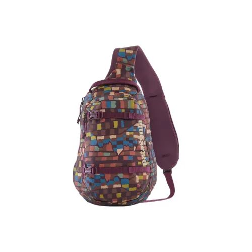 Patagonia Переработанный полиэстер Сумка через плечо Sling Сумка Унисекс Ночные слива Цветение Фиолетовый