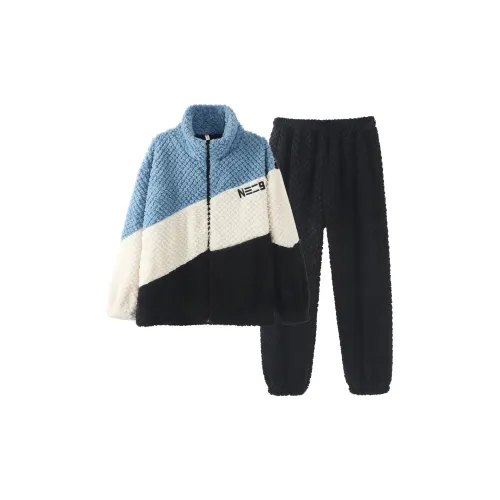 Chun Xi CX 8708 Черный, Белый, Синий Мужской Пижамный Комплект