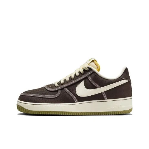 Nike Air FORCE 1 Low Топ Скейтборд Кроссовки Мужские Коричнево-Бежевые