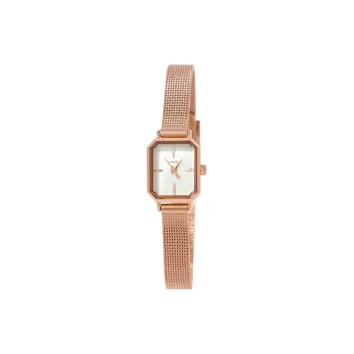 Часы Lloyd с кварцевым механизмом стальной ремешок 15,5*18,6 мм женские белый циферблат модель LL2G20C03XGG