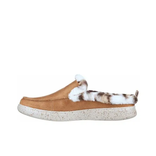 Skechers BOBS SKIPPER WILD Тигр Домашние тапочки Женские Каштановый