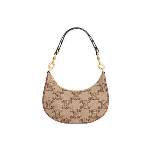 CELINE AVA Сумка из ткани с коровьей кожей сумка через плечо женская CAMEL