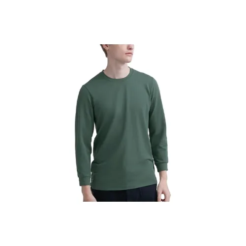 UNIQLO Сосновый зеленый Мужские термофутболки