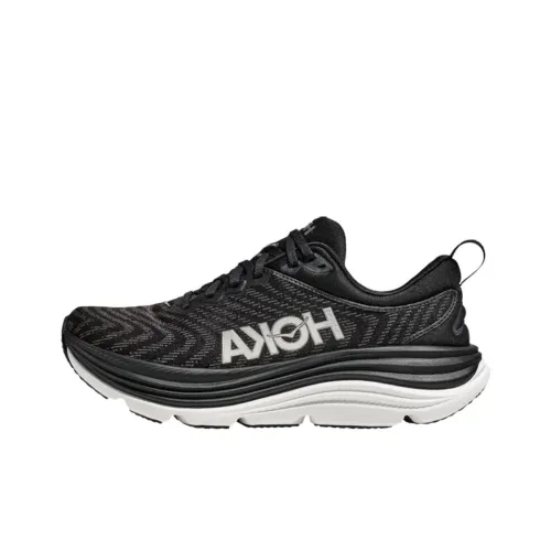HOKA ONE ONE Gaviota 5 Амортизация Износостойкие Низкие Кроссовки для Бега Женские Черные