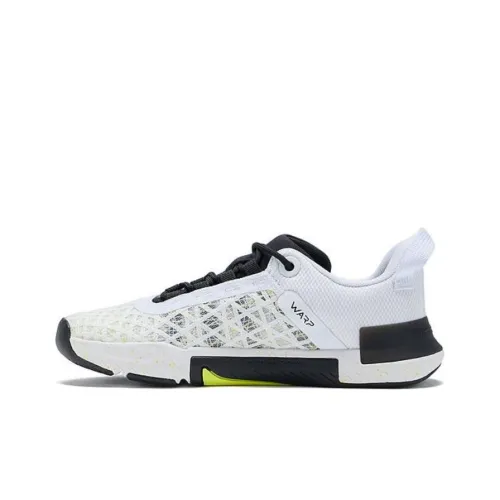 Under Armour Tri Основа Rain 5 Противоскользящие Устойчивые к истиранию Низкий Топ Кроссовки для тренировок Женские Белые