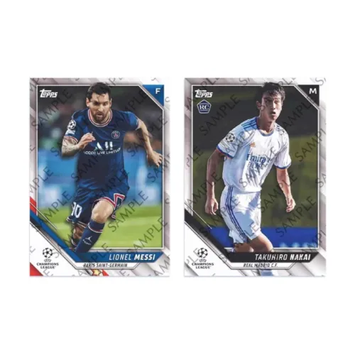 PANINI 21 22 Topps UCL Champions League Chrome Футбол Игрок Карты Спортивные Карты