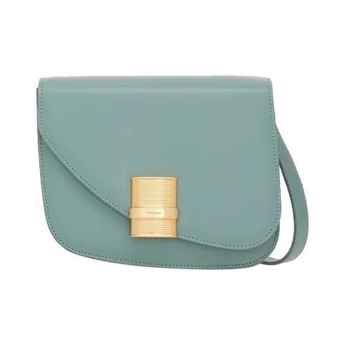 Ferragamo Зебра с принтом Телячья кожа Сумка через плечо Маленькая Женская Озерный Синий