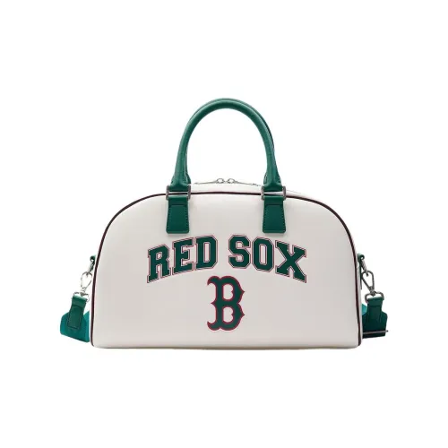 MLB Boston Red Sox Искусственная кожа Bowling Bag Сумка через плечо Одно плечо Сумка Большая Унисекс Кремовый