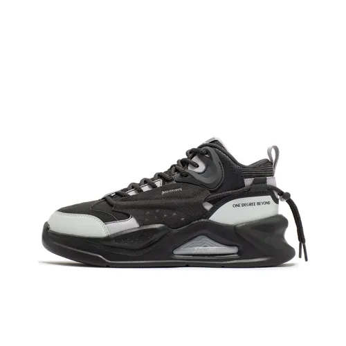 361° Brocade SE Термический Slip-Resistant Низкий Топ Скейтборд Кроссовки Женские Черный Серый