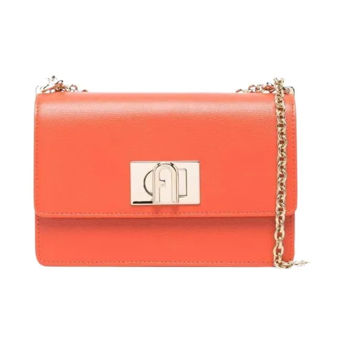 Furla 1927 Collection Телячья кожа Конверт Сумка Сумка через плечо Мини Женская Апельсин