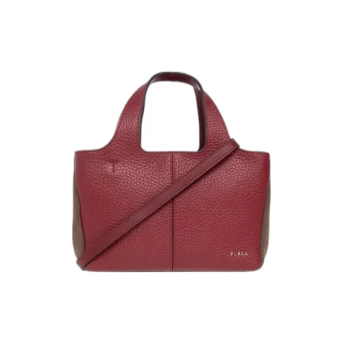 Furla Телячья кожа Тоут Сумка Сумка для покупок Сумка через плечо Сумка Маленькая Женская Бургунди