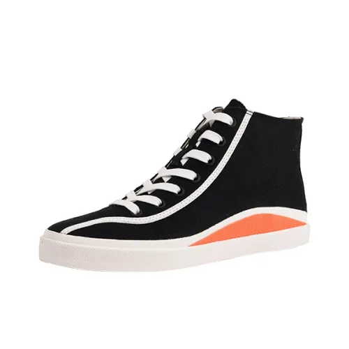 ISTEP High-Top Canvas Shoes Black Women's