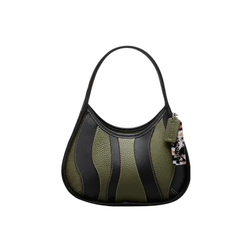 Coachtopia Ergo Кожа Сумка через плечо Сумка Сумка через плечо Женская Черная и Армейская Зеленая