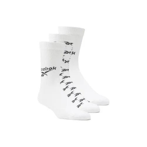 Reebok 3 шт Белый Унисекс MID Носки до икры