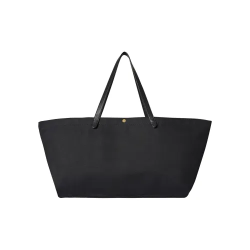 THE ROW Хлопок Тоут Сумка Сумка для покупок Сумка Экстра-большая Женская Черная