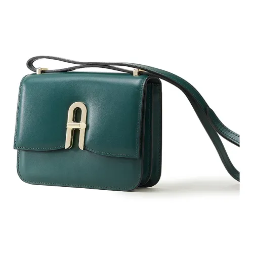 AQUASCUTUM Сумка через плечо из коровьей кожи женская зеленая