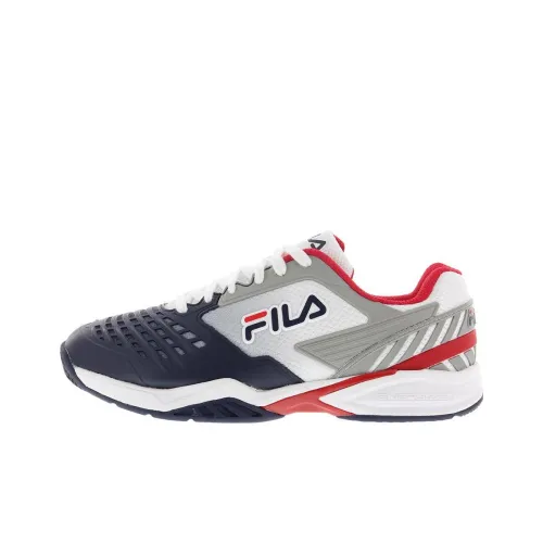 FILA Axilus 2 Амортизация Износостойкие Низкие Кроссовки для Тениса Мужские Синие Белые