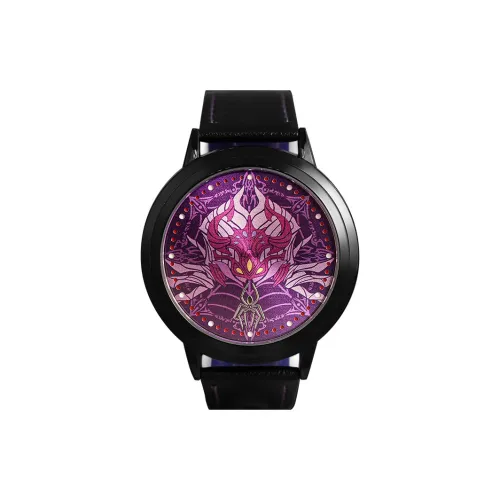 Ингюнши Soul Land Коллаборация Электроника Механизм Искусственная кожа Ремешок Часы Унисекс Фиолетовый Циферблат часов