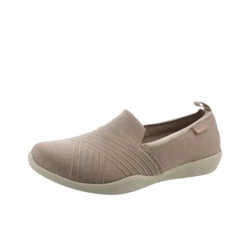 Skechers Newbury St Износостойкий и Легкий Низкий Топ Повседневная Обувь Женская Серый Белый