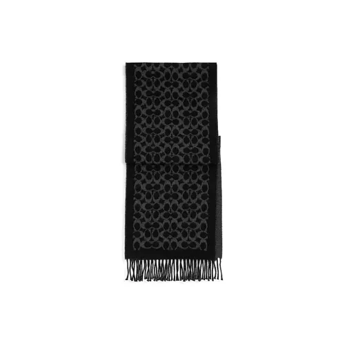 COACH Вязаные шарфы Унисекс Черный