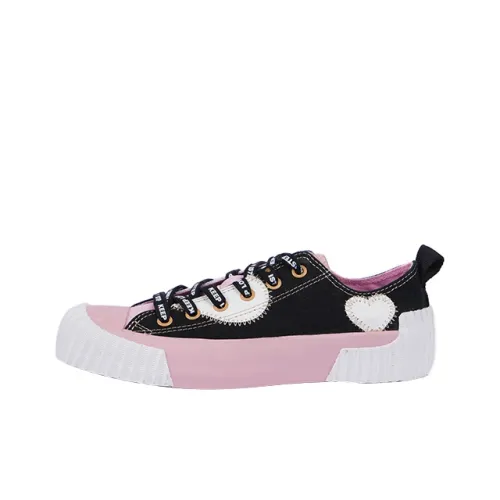 ISTEP Low-Top Canvas Shoes Black Women's
