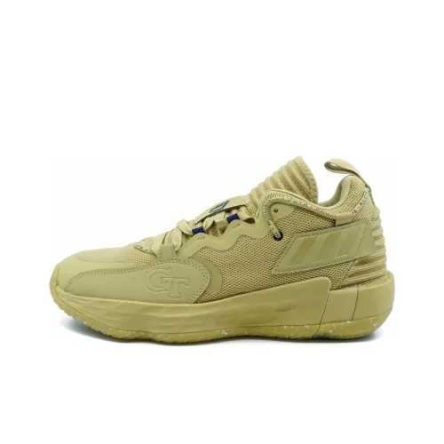 Adidas Dame 7 EXTPLY противоскользящие и устойчивые к истиранию низкие баскетбольные кроссовки для мужчин зеленые