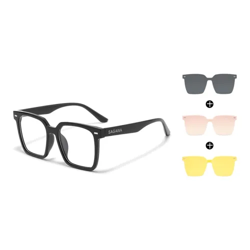 Sagawa TR Памятный пластик Квадратные Оправы для очков Унисекс