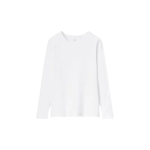 UNIQLO Жемчужно-белые Женские Термофутболки