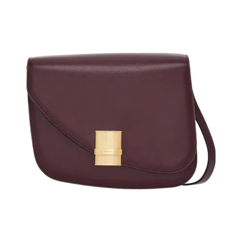 Ferragamo Зебра с принтом телячья кожа сумка через плечо среднего размера женская темный цвет Бароло