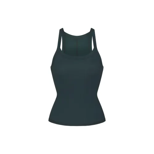 Skims FW23 COTTON series Еловый зеленый/Ель MULTI Женские Майки