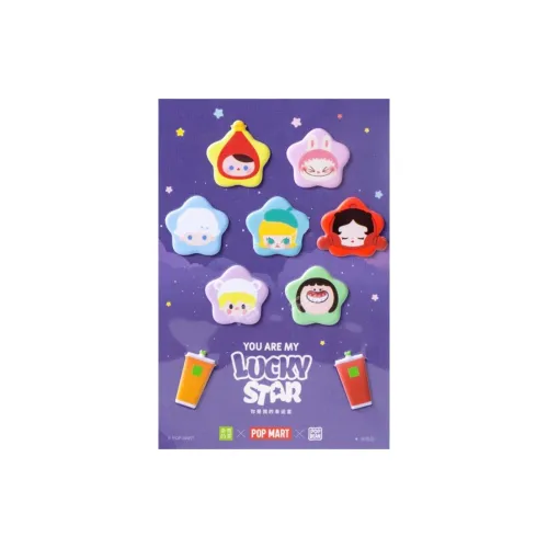 POP MART x Nayuki's Tea Доминирующая коллекция чая с фруктами Наклейка Мерч по IP