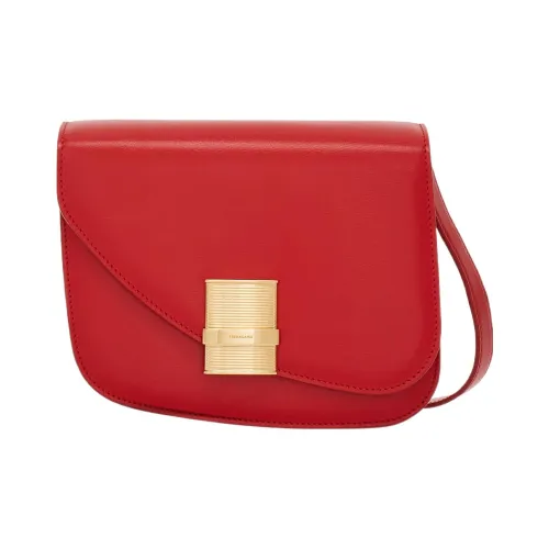 Ferragamo Телячья кожа Сумка через плечо Стандартная Женская Пылающе-красная