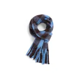 Синий кофе, клетчатый